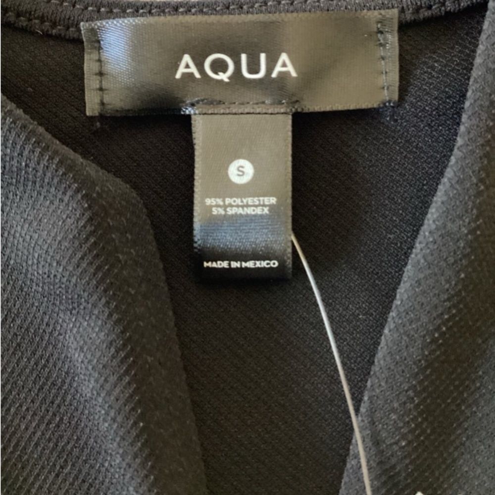 Aqua Bodysuit Top Women’s Size Small Color Black - Picture 4 of 6